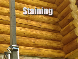  Whitley County, Kentucky Log Home Staining